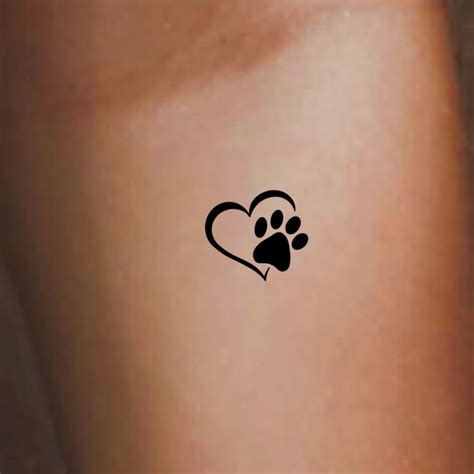 paw print tattoo temporary